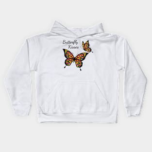 Psychedelic Colorful Butterfly Kisses Kids Hoodie